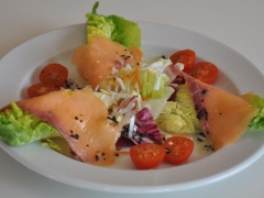Cogollitos con salmon